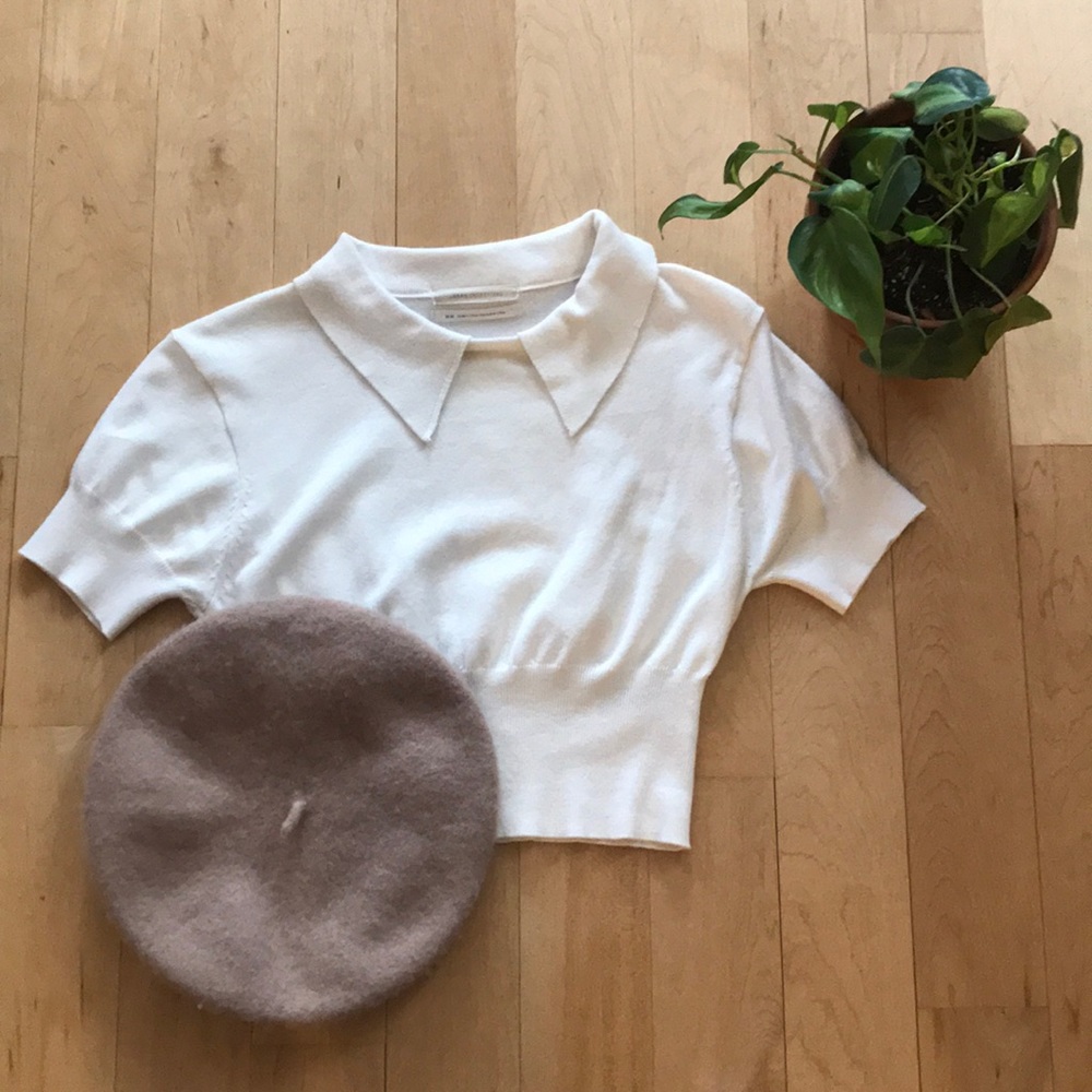 Beautiful white chopped shirt